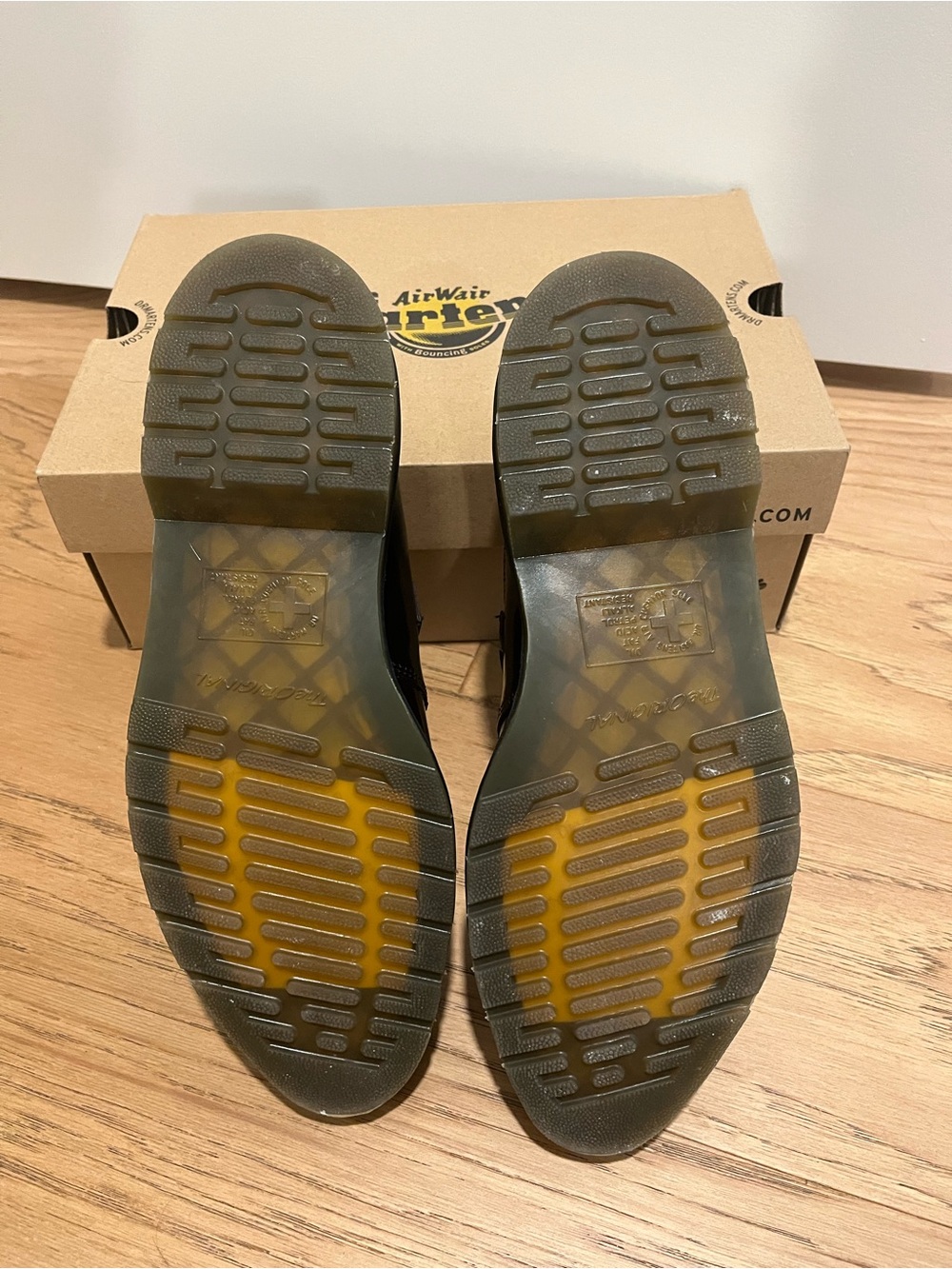 Dr. Martens Patent Mary Jane Shoes in Cherry Red - Picture 3 of 5